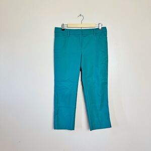 CLEARANCE! Green WHBM Straight Crop Pants Size 10 EUC